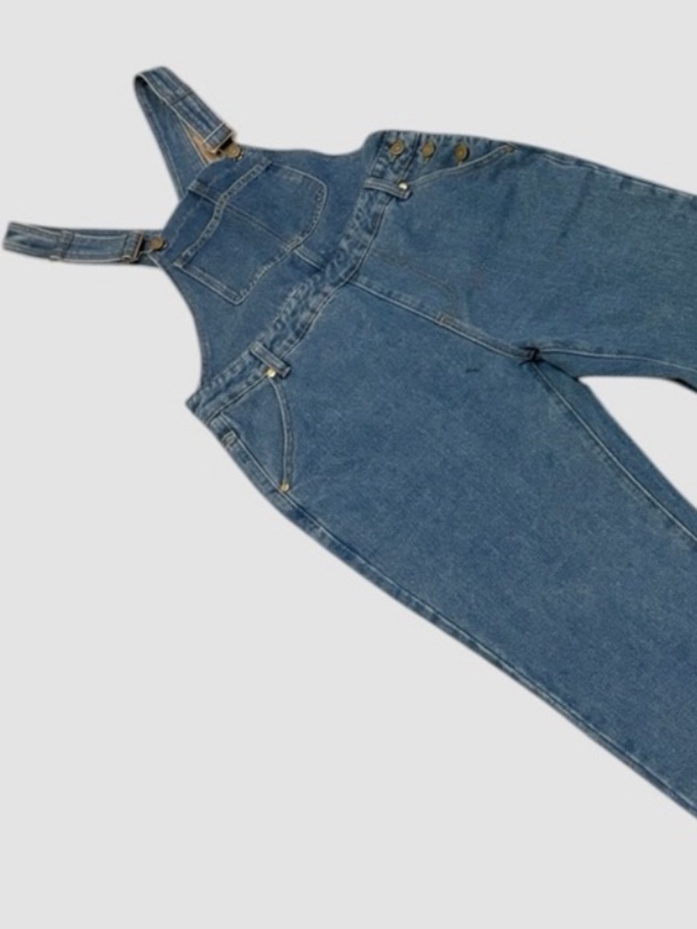 NEW Classic Blue Denim Overalls Medium Wash  size 6 - Picture 5 of 6